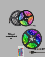 Smart Şerit LED Işık – Uzaktan Kumandalı, USB Girişli, Müzik Modlu - Görsel 2