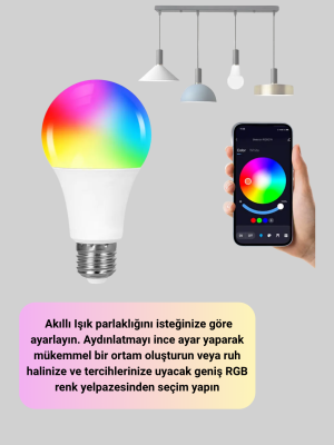 RGBW Teknolojili Akıllı LED Ampul, Zamanlayıcılı