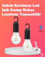 C Tipi Şarjlı Asılabilir Kamp Feneri - Görsel 5