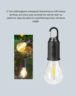 Su Geçirmez Dış Mekan LED Çadır Işığı - Görsel 2