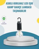 Taşınabilir Sıcak Işık Yayan Kamp Lambası - Görsel 5