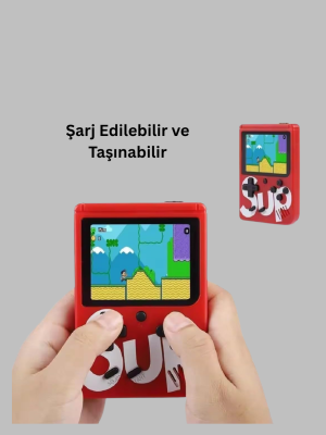 400 Oyunlu Taşınabilir Retro El Konsolu