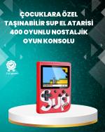 TV Çıkışlı Mini Retro El Konsolu 400 Oyunlu - Görsel 5