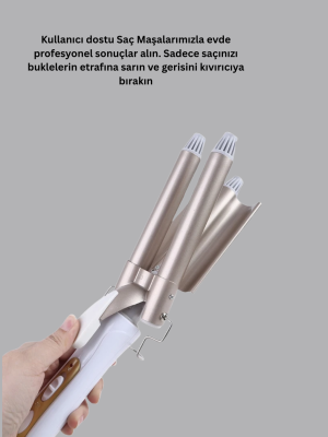 Ayarlanabilir Isılı Bukle Saç Maşası