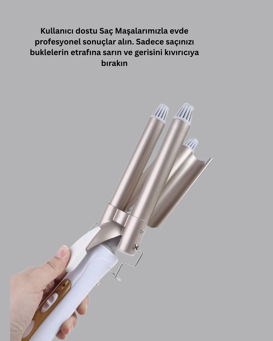 1238401_10-32.png Profesyonel Kullanıma Uygun Bukle Maşası - Görsel 1
