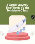 USB Destekli 4 Başlıklı Siyah Nokta Vakum Cihazı – Gözenek Temizleyici ve Cilt Yenileyici Bakım Aleti - Görsel 5