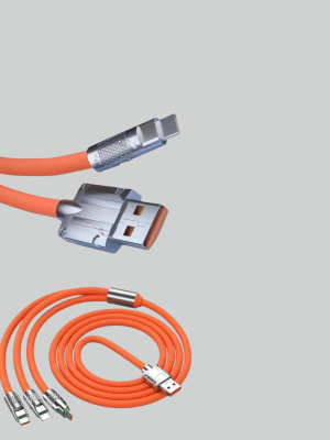 Çoklu Cihaz Dostu 120 W Hızlı Şarj Kablosu – Tek Kablo ile Her Cihaz Elinizin Altında