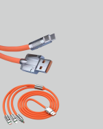 120 W Şarj ve Veri Aktarımı Kablo– 3 Başlıklı Çok Amaçlı Kablo Yüksek Hızlı - Görsel 4