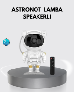 Astronot Şekilli Galaxy Projeksiyon Lambası Nebula Efektli Dekoratif Lamba - Görsel 5