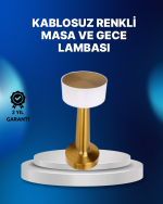 Kablosuz Dokunmatik Masa Lambası – Şık Modern Metal Gövde, USB Şarjlı - Görsel 5