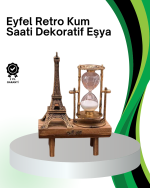 Dekoratif Kum Saati – Ahşap Malzeme, Hediyelik Masa Aksesuarı - Görsel 5