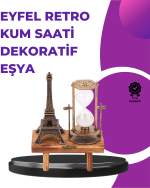 Ev, Ofis ve Kafeler İçin Retro Ahşap Kum Saati Dekorasyonu - Görsel 5