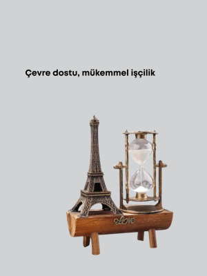 Ev, Ofis ve Kafeler İçin Retro Ahşap Kum Saati Dekorasyonu
