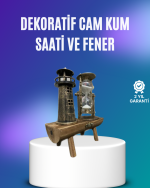 Deniz Feneri Şeklinde El Yapımı Kum Saati – Ev ve Ofis İçin Zarif Süs - Görsel 5