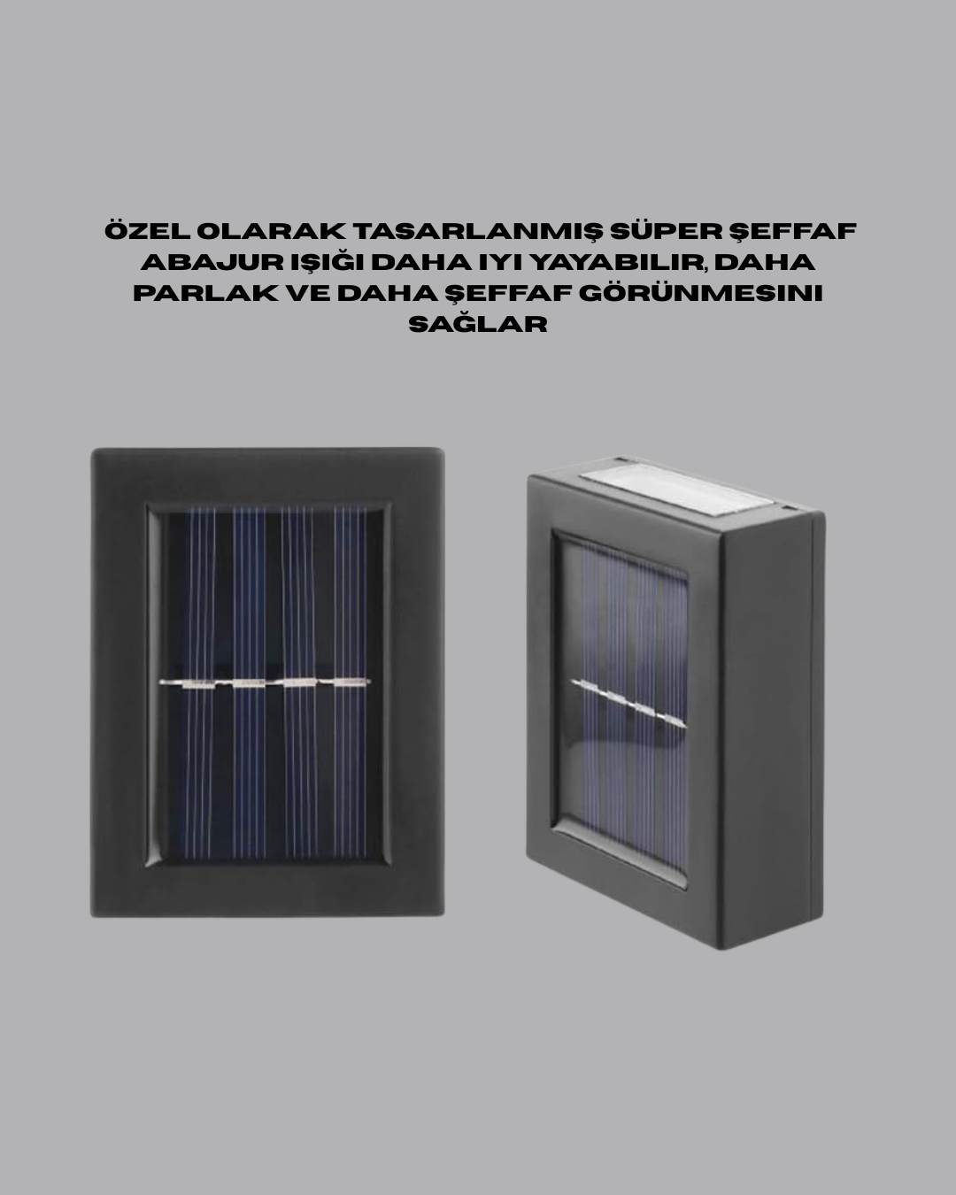 1238505_10-67.png Güneş Enerjili Su Geçirmez LED Duvar Lambası - Görsel 1