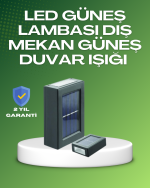 Dış Mekan Güneş Paneli ile Aydınlatma Lambası - Görsel 5