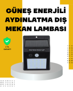 144 LED'li Geniş Aydınlatma Alanına Sahip Güneş Enerjili Güvenlik Lambası - Görsel 5