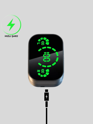 Kablosuz Kulak İçi Bluetooth Kulaklık – Dokunmatik Kontrol ve LED Şarj Ekranı
