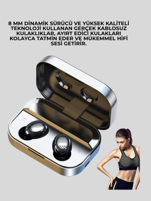 Metal Kasa Bluetooth Kulak İçi Kulaklık – Net Çağrı, Güçlü Bağlantı