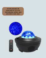 Bluetooth & USB Müzik Çalar Gece Lambası – 50 m² Kapsama, Uzaktan Kumanda - Görsel 3