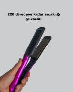 Seramik Plakalı Saç Düzleştirici – Plaka Kilitli ve Elektriklenme Önleyici - Görsel 3