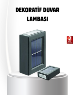Solar Güçlü 6 LED Dış Mekan Lambası – Otomatik Aç/Kapa Işık Sensörlü Aydınlatma - Görsel 5
