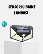 Güneş Enerjili 100 LED Dış Mekan Lamba – Hareket Sensörlü, 2200mAh Bataryalı Solar Aydınlatma - Görsel 5