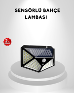 100 LED Güneş Enerjili Bahçe Lambası – PIR Sensörlü, IP65 Su Geçirmez Dış Mekan Aydınlatma - Görsel 5