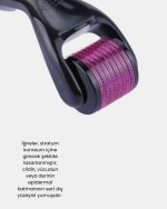 Derma Roller Titanyum İğneli Cilt Yenileyici – Akne ve Kırışıklık Karşıtı - Görsel 4