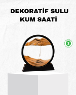 Dekoratif Kum Saati – Şık Masa Üstü Aksesuar, Dayanıklı Malzeme, Modern ve Klasik Tasarım - Görsel 5