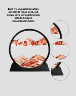 Dekoratif Kum Saati – Şık Masa Üstü Aksesuar, Dayanıklı Malzeme, Modern ve Klasik Tasarım - Görsel 3