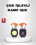 Mini LED Anahtarlık Fener – Şişe Açacağı, Tornavida, Düdük ve USB Şarj Özellikli - Görsel 5