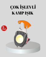 Çok Fonksiyonlu Anahtarlık Fener – Güçlü LED Işıklı, Şarjlı, Düdüklü ve Tornavidalı Mini El Feneri - Görsel 5