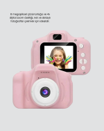 Pembe Mini 1080p HD Çocuk Kamera – 8MP, Video Kaydı,TF Kart Destekli - Görsel 3