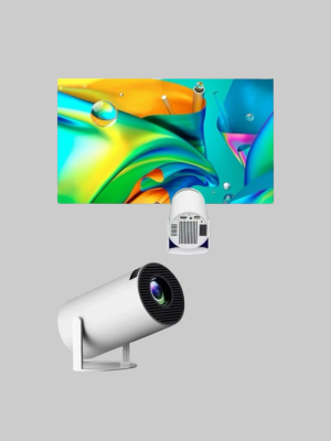 4K Destekli Full HD Projeksiyon Cihazı – 130 inç Geniş Ekran, WiFi ve HDMI Bağlantılı