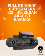 WiFi Destekli Araç Kamerası – 3 inç Ekran, 1080P Ön ve 720P İç Kamera - Görsel 5