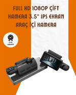 Araç İçi ve Ön Kameralı 3 İnç IPS Ekranlı Full HD Güvenlik Kamerası - Görsel 5