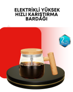 IP6 Su Geçirmez Şarjlı Kupa – 3D Karıştırma, Sabit Sıcaklık, 400 ml - Görsel 5