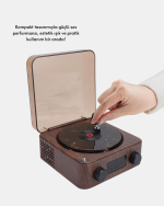 Stereo Bluetooth Hoparlör – Gece Lambalı ve Saat Göstergeli - Görsel 3