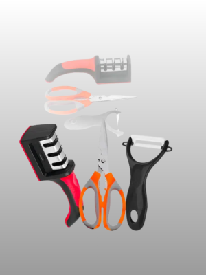3 Parçalı Çok Fonksiyonlu Mutfak Makas Seti – Paslanmaz Çelik, Ergonomik Tasarım
