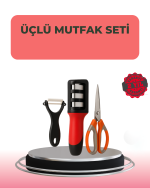 3 Parçalı Çok Fonksiyonlu Mutfak Makas Seti – Paslanmaz Çelik, Ergonomik Tasarım - Görsel 5