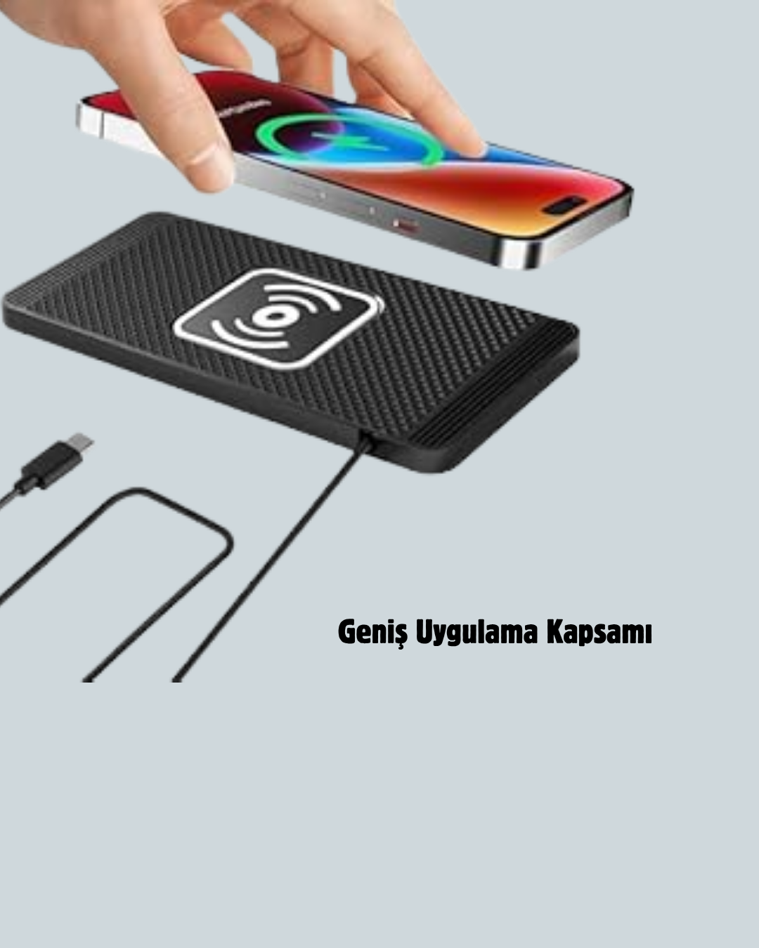 1238811_8-91.png Kablosuz Manyetik Araç Şarj Pedi – Hızlı, Güvenli, Isınma Korumalı Tasarım - Görsel 1