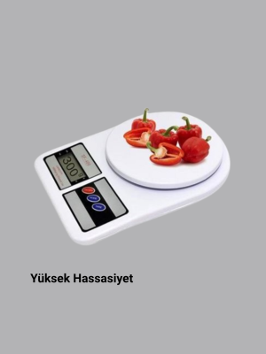 Taşınabilir Hassas Tartı – 5kg Kapasite, 1g Ölçüm, Gram ve Ons Desteği