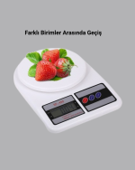LCD Ekranlı Hassas Dijital Mutfak Terazisi – 5kg Kapasite, 1g Hassasiyet - Görsel 3