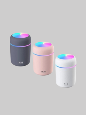 LED Işıklı USB Nemlendirici – Sürekli ve Aralıklı Püskürtme Modu