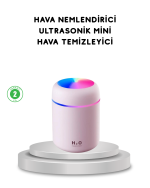 USB Bağlantılı LED Işıklı Hava Nemlendirici – Sessiz ve Kullanıcı Dostu Tasarım - Görsel 5