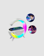 Kablosuz Şarjlı Bluetooth Hoparlör ve Gece Lambası – NFC, FM Radyo, RGB Işık - Görsel 2