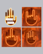 176 LED’li Amber Trafik Uyumlu Sinyal Işığı – El Hareketiyle Kontrol - Görsel 3