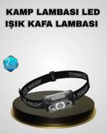 IPX5 Su Geçirmez Şarjlı LED Kafa Feneri | Hareket Sensörlü, Ayarlanabilir 60° Far - Görsel 5