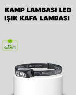 Şarjlı LED Kafa Feneri | 4 Modlu Akıllı Sensörlü Far | Su Geçirmez IPX5 Kamp ve Balıkçı Lambası - Görsel 5